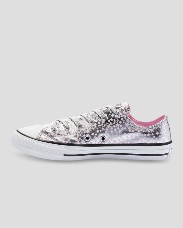 Converse Chuck Taylor All Star Shes A Star Sneakers Low Lyserød Sølv | CV-184SEU