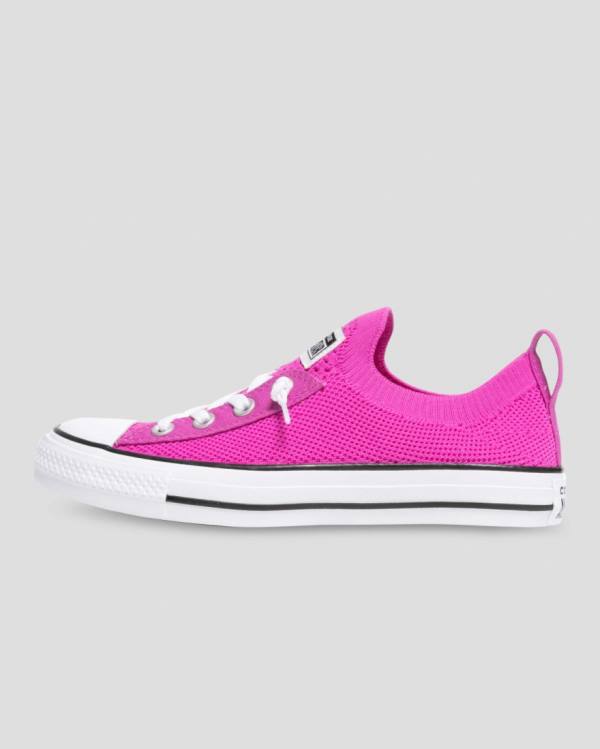 Converse Chuck Taylor All Star Shoreline Knit Slip Sneakers Low Lyserød | CV-689XDU