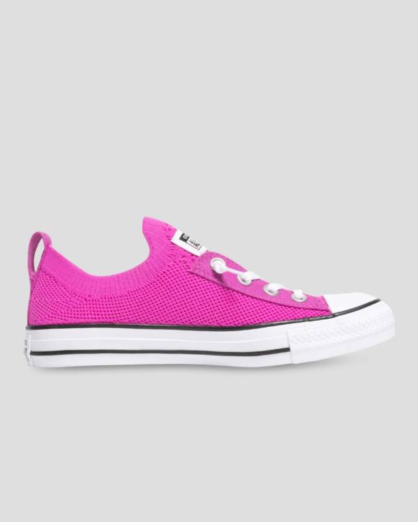 Converse Chuck Taylor All Star Shoreline Knit Slip Sneakers Low Lyserød | CV-689XDU