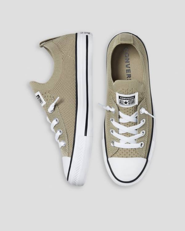 Converse Chuck Taylor All Star Shoreline Knit Slip Sneakers Low Grøn | CV-819ABH