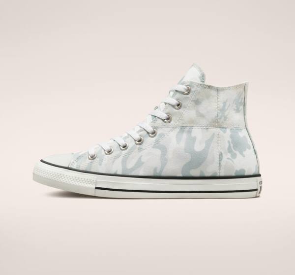 Converse Chuck Taylor All Star Split Panel Camo Sneakers High Hvide Grå | CV-019USP