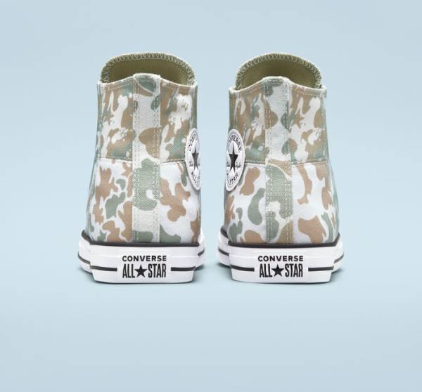 Converse Chuck Taylor All Star Split Panel Camo Sneakers High Brune | CV-842MHA