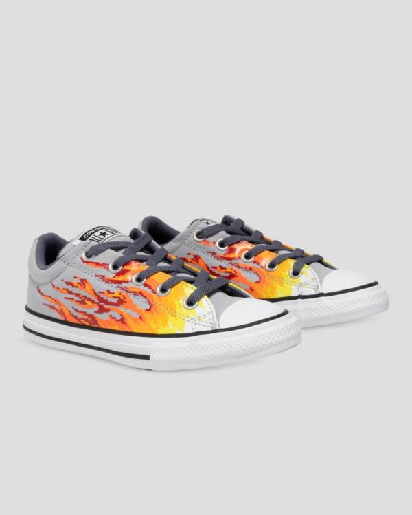 Converse Chuck Taylor All Star Street Digi Flame Sneakers Low Grå Gul | CV-965HBX