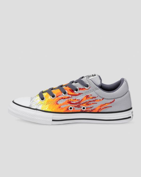 Converse Chuck Taylor All Star Street Digi Flame Sneakers Low Grå Gul | CV-965HBX