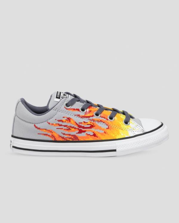 Converse Chuck Taylor All Star Street Digi Flame Sneakers Low Grå Gul | CV-965HBX