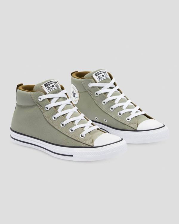 Converse Chuck Taylor All Star Street Light Field Surplus Sneakers High Grøn | CV-483RDJ