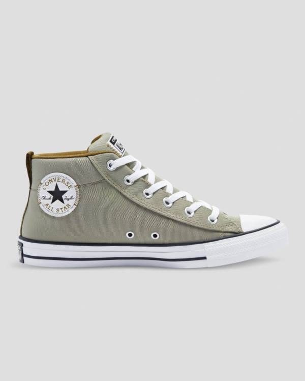 Converse Chuck Taylor All Star Street Light Field Surplus Sneakers High Grøn | CV-483RDJ