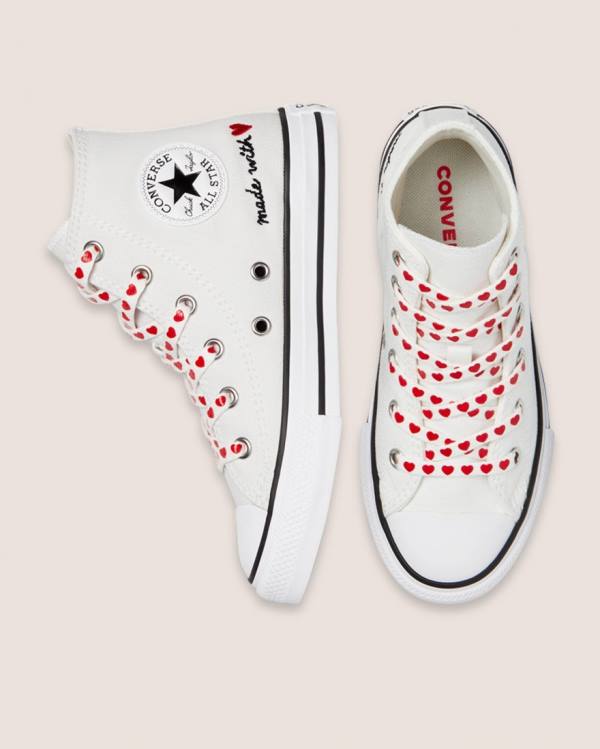 Converse Chuck Taylor All Star Street Love Thread Sneakers High Hvide | CV-619EMI