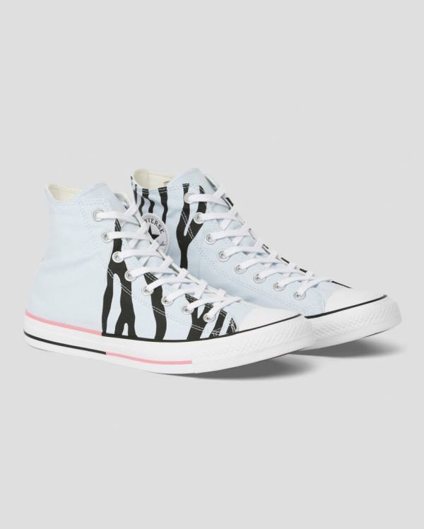 Converse Chuck Taylor All Star Sun Blocked Icon Print Sneakers High Blå | CV-603MDJ