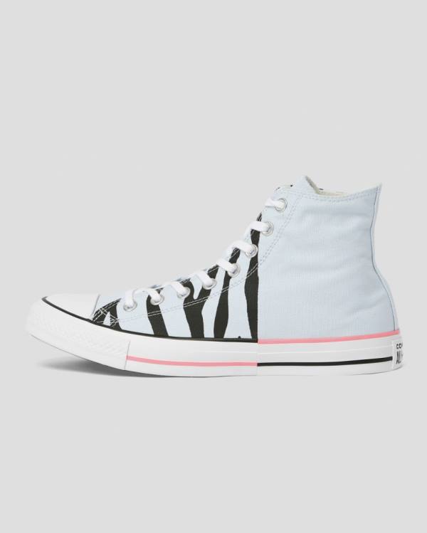 Converse Chuck Taylor All Star Sun Blocked Icon Print Sneakers High Blå | CV-603MDJ