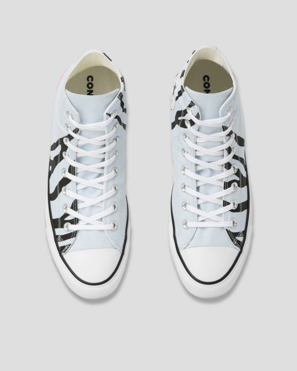 Converse Chuck Taylor All Star Sun Blocked Icon Print Sneakers High Blå | CV-603MDJ