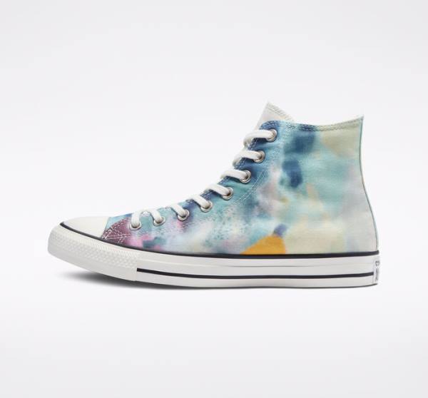 Converse Chuck Taylor All Star Tie-Dye Sneakers High Flerfarvede Sort | CV-241JKH