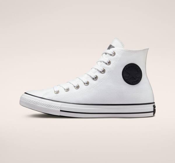 Converse Chuck Taylor All Star Translucent Barcode Sneakers High Hvide Sort Hvide | CV-259LHI