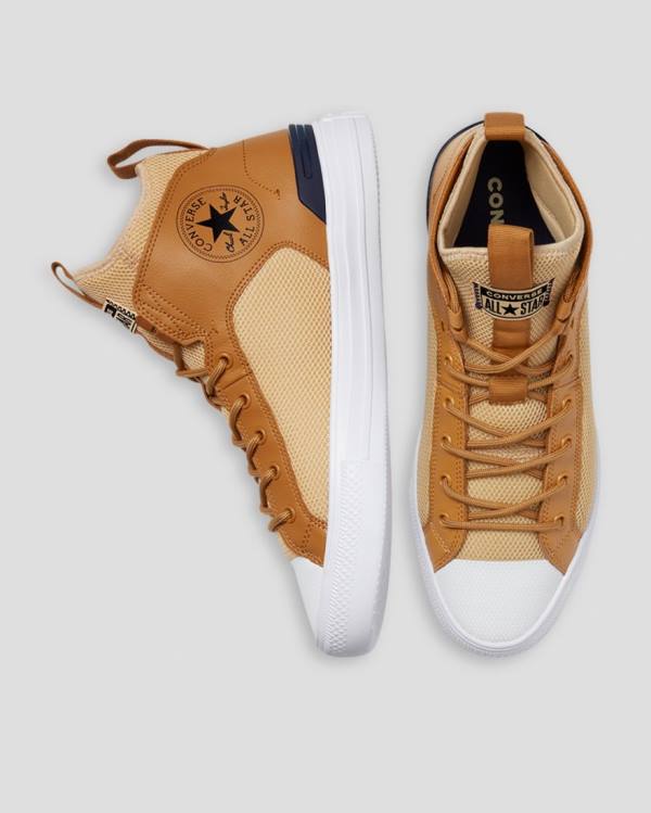 Converse Chuck Taylor All Star Ultra Sneakers High Brune | CV-569YFG