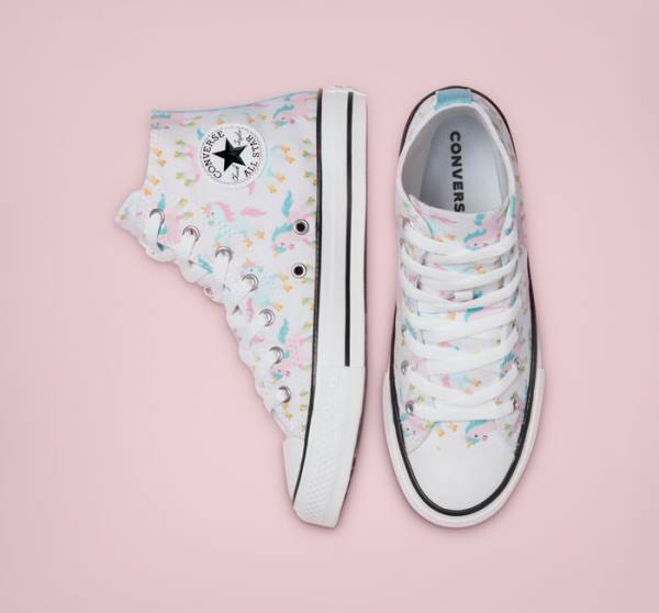 Converse Chuck Taylor All Star Unicons Sneakers High Hvide Flerfarvede Hvide | CV-697PAX