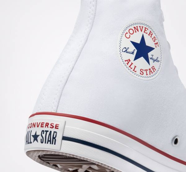 Converse Chuck Taylor All Star White Sneakers High Hvide | CV-305DLS