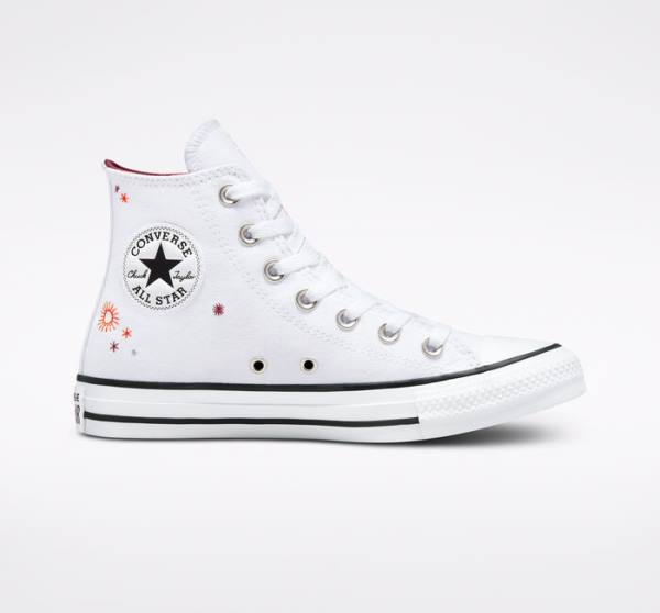 Converse Chuck Taylor All Star You Are On The Right Path Sneakers High Hvide | CV-591TOA