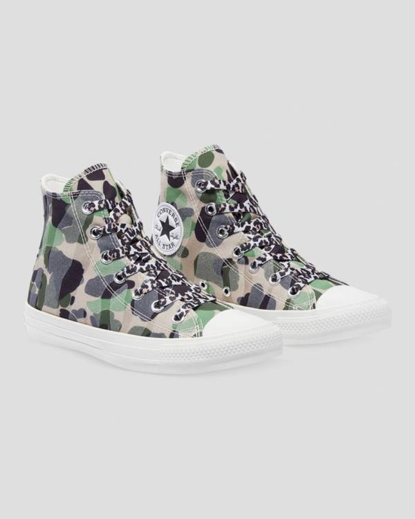 Converse Chuck Taylor Archive Print Sneakers High Camo | CV-692DMQ