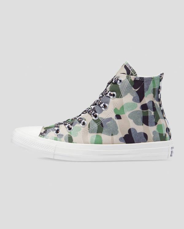 Converse Chuck Taylor Archive Print Sneakers High Camo | CV-692DMQ