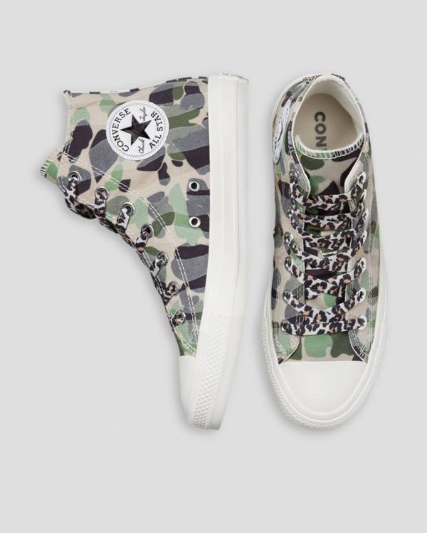 Converse Chuck Taylor Archive Print Sneakers High Camo | CV-692DMQ