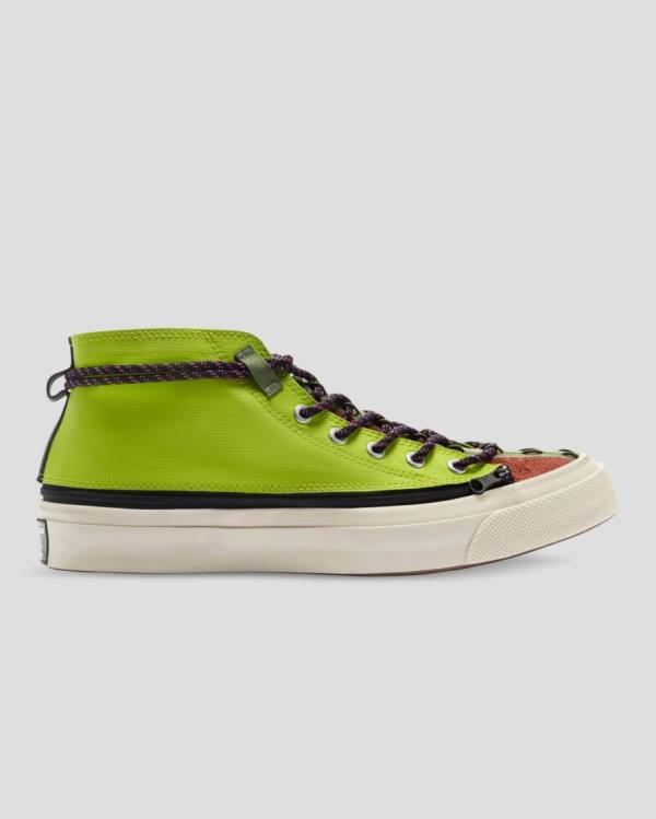 Converse Deck Star Zip Pale Putty Sneakers High Grøn | CV-601IJX