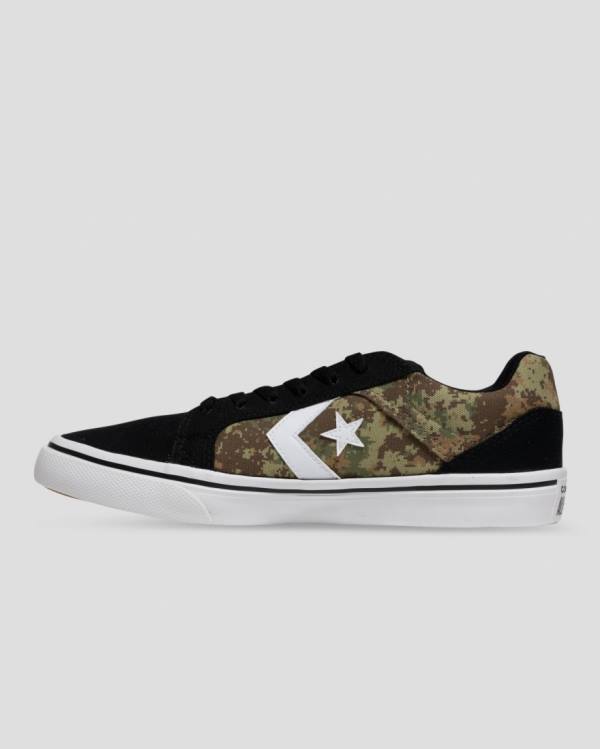 Converse El Distrito Mix And Match Sneakers Low Sort Camo | CV-945BLH