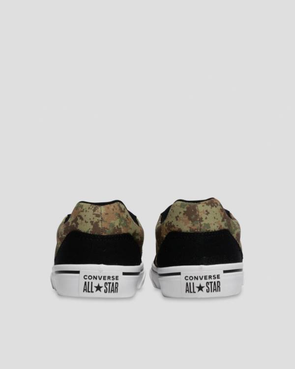 Converse El Distrito Mix And Match Sneakers Low Sort Camo | CV-945BLH