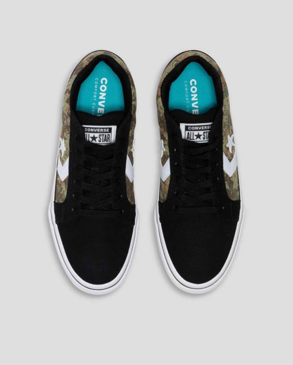 Converse El Distrito Mix And Match Sneakers Low Sort Camo | CV-945BLH