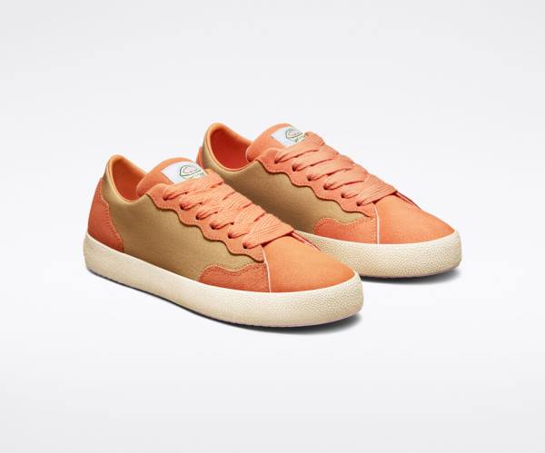 Converse GOLF le FLEUR GLF 2.0 Sneakers Low Dyb Gul Kobber Brune Hvide | CV-749FWV