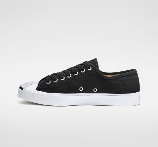 Converse Jack Purcell Canvas Sneakers Low Sort Hvide | CV-287IHK