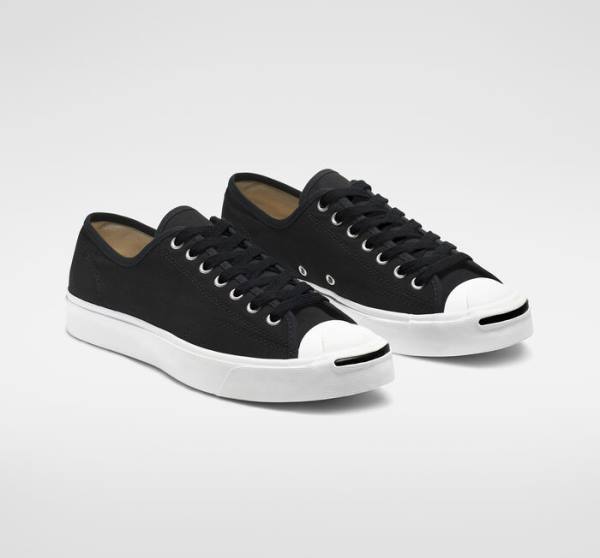 Converse Jack Purcell Canvas Sneakers Low Sort Hvide | CV-287IHK