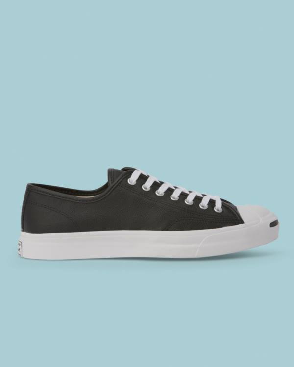 Converse Jack Purcell Foundational Læder Sneakers Low Sort | CV-813ASC