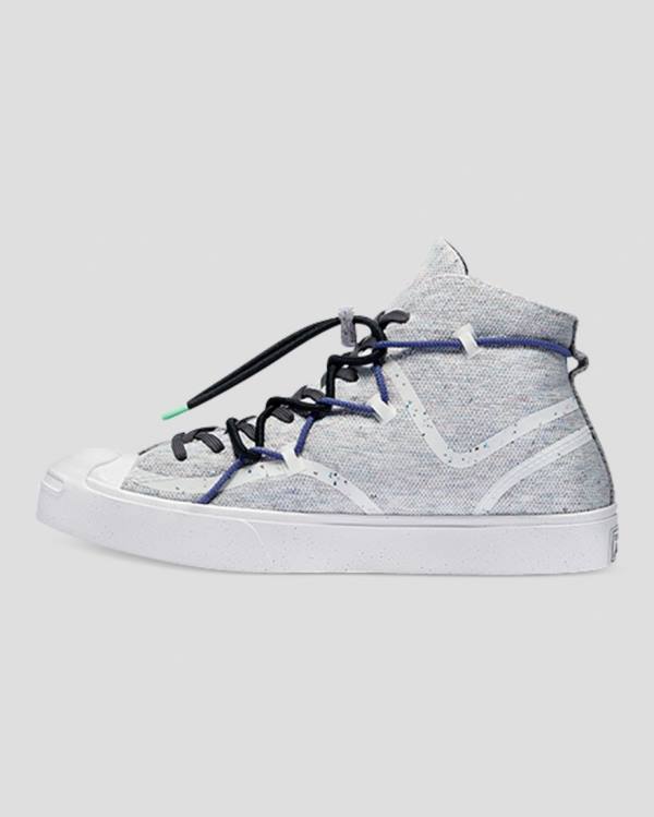 Converse Jack Purcell Ralley Morphlon Sneakers High Grå | CV-829HYK