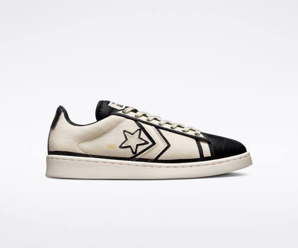 Converse Joshua Vides Pro Læder Sneakers Low Beige Hvide Sort | CV-475TBJ