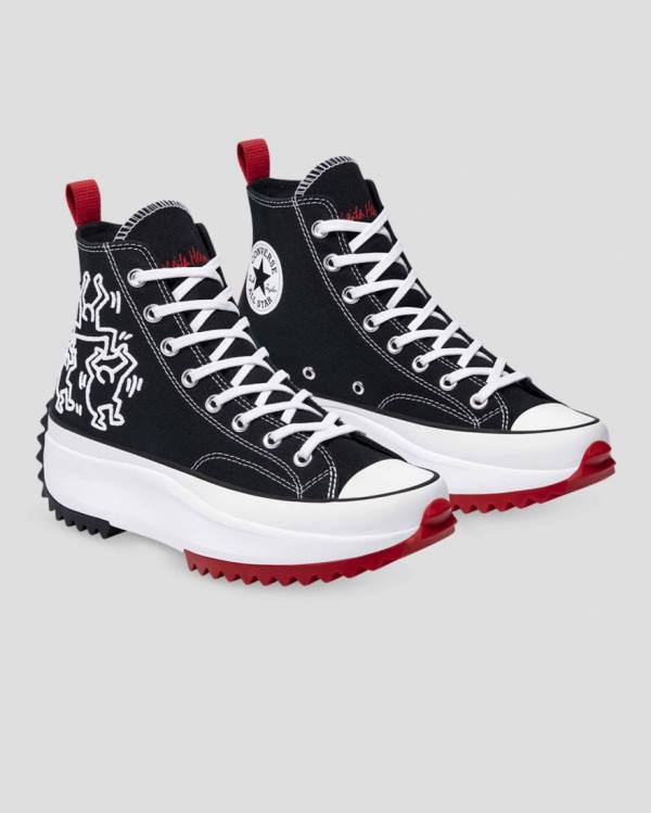 Converse Keith Haring Run Star Hike Sneakers High Sort | CV-367AMQ