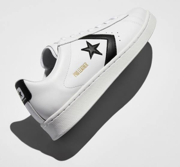 Converse OG Pro Læder Sneakers Low Hvide Sort Hvide | CV-518SVZ