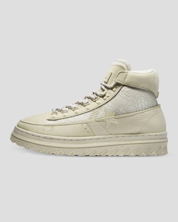 Converse Paria Pro Læder X2 Sneakers High Beige | CV-205PKD