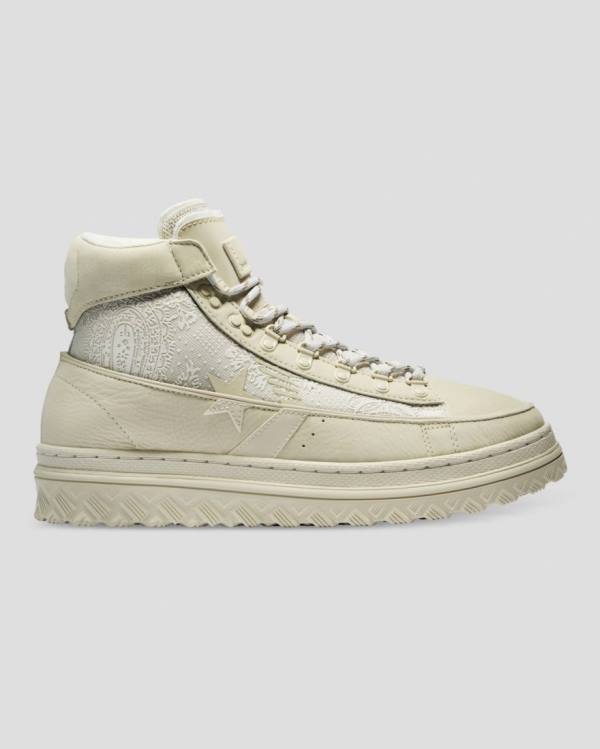 Converse Paria Pro Læder X2 Sneakers High Beige | CV-205PKD