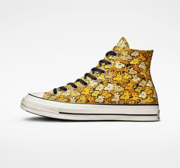 Converse Peanuts Chuck 70 Sneakers High Gul Guld | CV-125FGQ