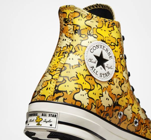 Converse Peanuts Chuck 70 Sneakers High Gul Guld | CV-125FGQ