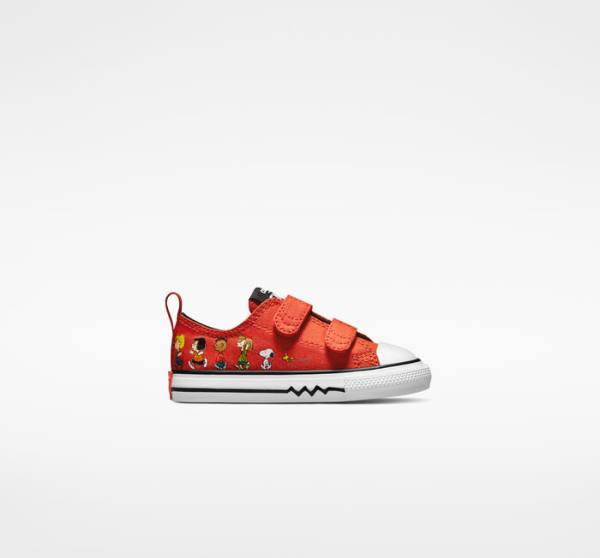 Converse Peanuts Chuck Taylor All Star Easy-On Sneakers Low Rød Sort Hvide | CV-082MRU