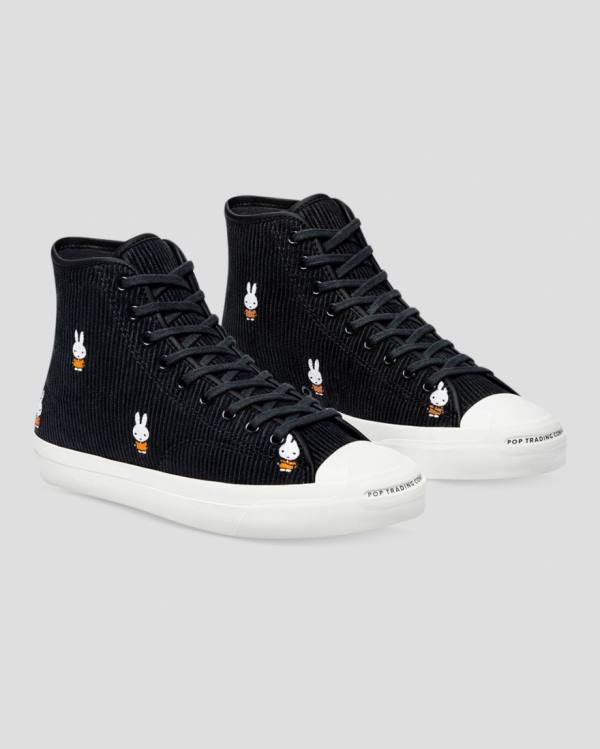 Converse Pop Trading Miffy Jack Purcell Pro Corduroy Sneakers High Sort | CV-856BQK