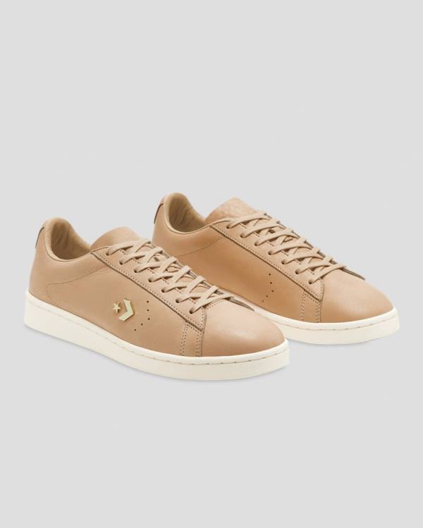 Converse Pro Læder Horween Sneakers Low Khaki | CV-821DPS