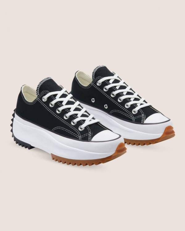 Converse Run Star Hike Canvas Sneakers Low Sort | CV-608GAN