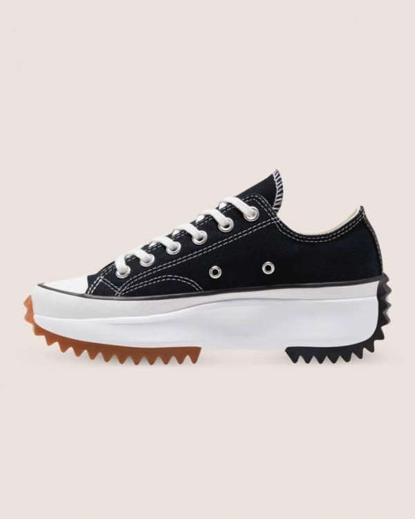 Converse Run Star Hike Canvas Sneakers Low Sort | CV-608GAN