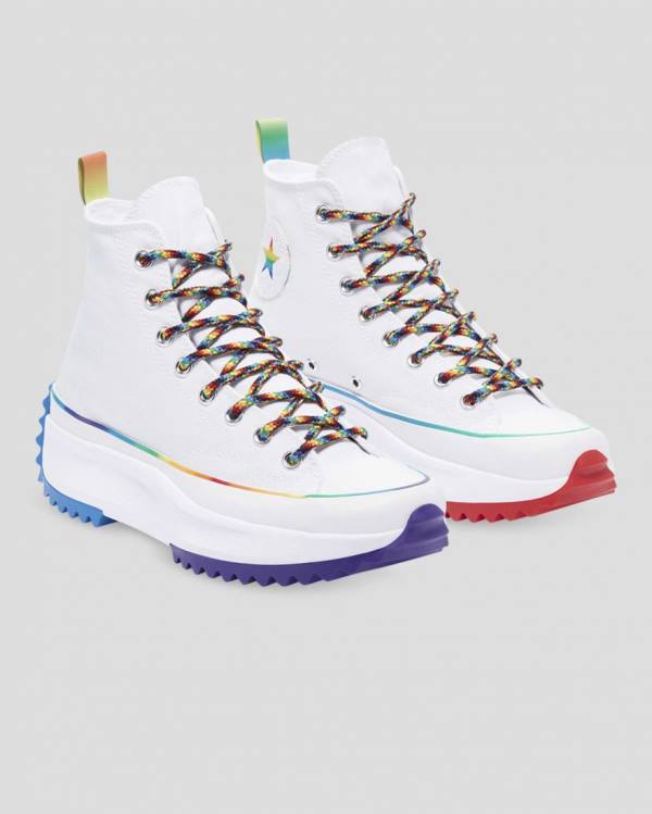 Converse Run Star Hike Pride Sneakers High Hvide | CV-140BAM