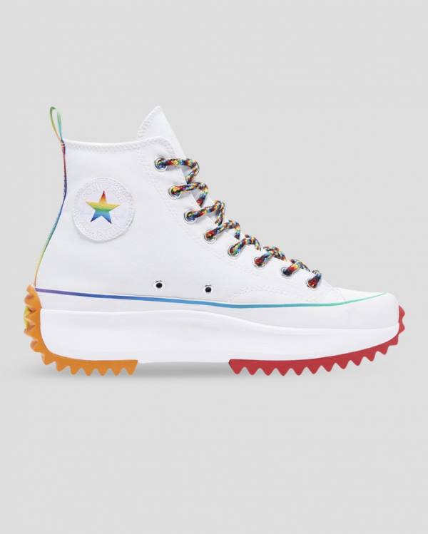 Converse Run Star Hike Pride Sneakers High Hvide | CV-140BAM