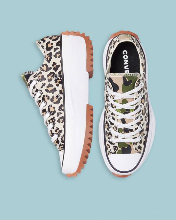 Converse Run Star Hike Wild Archive Sneakers Low Leopard | CV-732ZIF