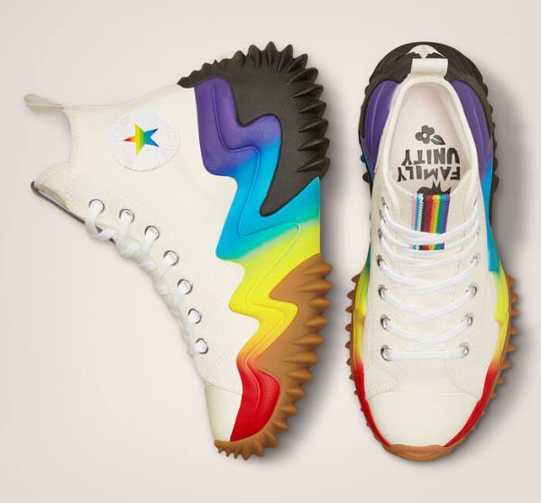 Converse Run Star Motion Platform Pride Sneakers High Lilla | CV-106TDF