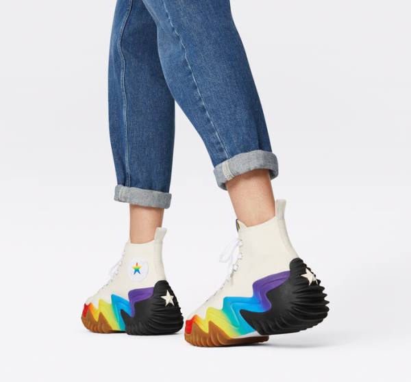 Converse Run Star Motion Platform Pride Sneakers High Lilla | CV-106TDF